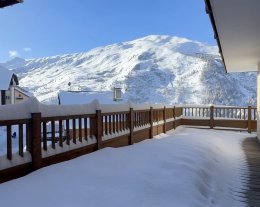 Pleine vue au coeur de valmeinier 1800m- grande terrasse- 50m des pistes