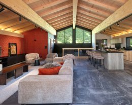 Chalet pour 8 avec jacuzzi, terrasses et piscine