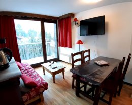 Balcons de la Vanoise n°514, avec grand balcon, 38 m2, 2*,  à 250m des pistes et commerces