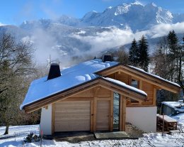 Chalet individuel 10/12 personnes avec vue panoramique sur le Mont Blanc 