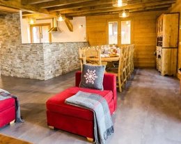 LOCATION CHALET LUXE PLAGNE 1800 AVEC JACUZZI