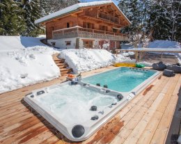 Chalet près des pistes, spa de nage (été), sauna, jacuzzi