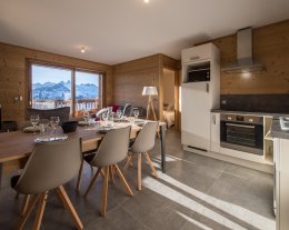 Appartement neuf sur les pistes avec vue panoramique