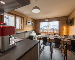 Appartement traversant sur les pistes