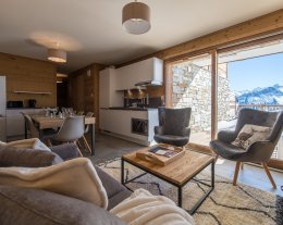 Grande terrasse sur les pistes