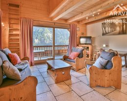 Chalet Les 6 Parets pour 8 personnes proche centre, vue sur les Aravis