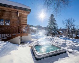 Les Gets - jacuzzi, sauna et jardin