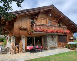 Chalet des fleurs ***** vue exceptionnelle chaine du mont blanc