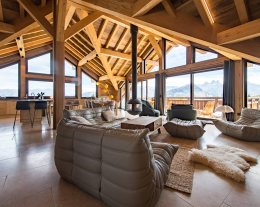 Chalet sur les pistes avec sauna et vue Aiguilles d'Arves