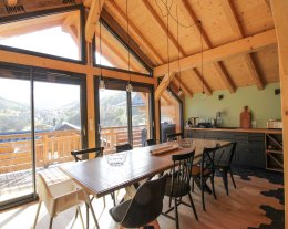 CHALET 4* 10 PERSONNES Vue exceptionnelle sur le massif du Galibier  CHALET 4* 10 PERSONNES Vue exceptionnelle sur le massif du Galibier