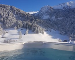 Une vraie pépite pleine d'élégance avec spa/sauna et ski à 3 kms 