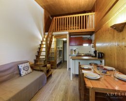 Chaleureux studio mezzanine à 80m des pistes Chaleureux studio mezzanine à 80m des pistes