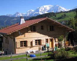 CHALET 4* INDIVIDUEL DE QUALITE LUXUEUSE VUE MONT BLANC SAUNA CLIMATISE PROCHE CENTRE.