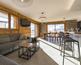 Appartement 12 personnes avec jacuzzi dans une résidence neuve au pied des pistes