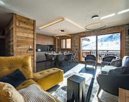 Appartement 9 personnes avec bain nordique dans une résidence neuve au pied des pistes
