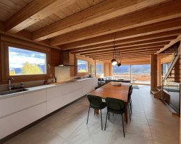 Chalet mitoyen proche pistes avec sauna