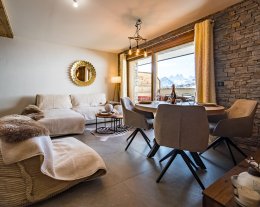Appartement 6 personnes avec jacuzzi dans une résidence neuve au pied des pistes