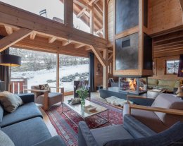 Spacieux chalet pour 15 à Combloux avec sauna et terrasse