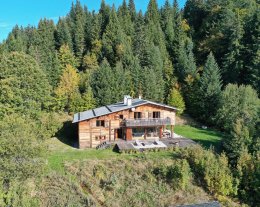 Rare : Chalet isolé vue imprenable Mont blanc & Aravis - Entouré de forêt – 6/8 pers – Petit Jacuzzi