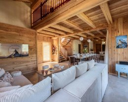 Chalet récent pour 14 avec jacuzzi, terrasse, panorama