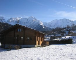 Chalet vue mont blanc 