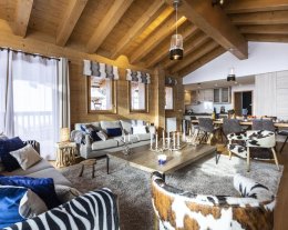 Chalet GRIVOLA Duplex Rose des Alpes 200m², full services 4*, 5 chbr, 5 sdb/d, balcon Sud et 3 parkings