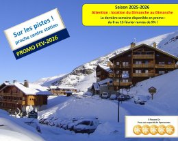 Appartement-chalet 115 M2 sur les pistes - 9 personnes / Les Menuires / La Sapinière