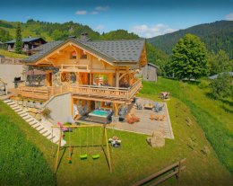 Le Crechoua , superbe chalet 4 étoiles à La Giettaz, 14 pers, proche des pistes