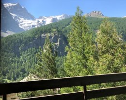 Idéal  : magnifique vue sur la Meije depuis le grand balcon