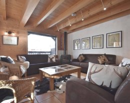 Zouche - Chalet pour 15 personnes, 4 salles d'eau, au pied des pistes de ski