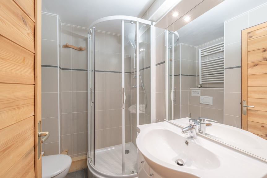 bathroom 3, shower, sink and toilet