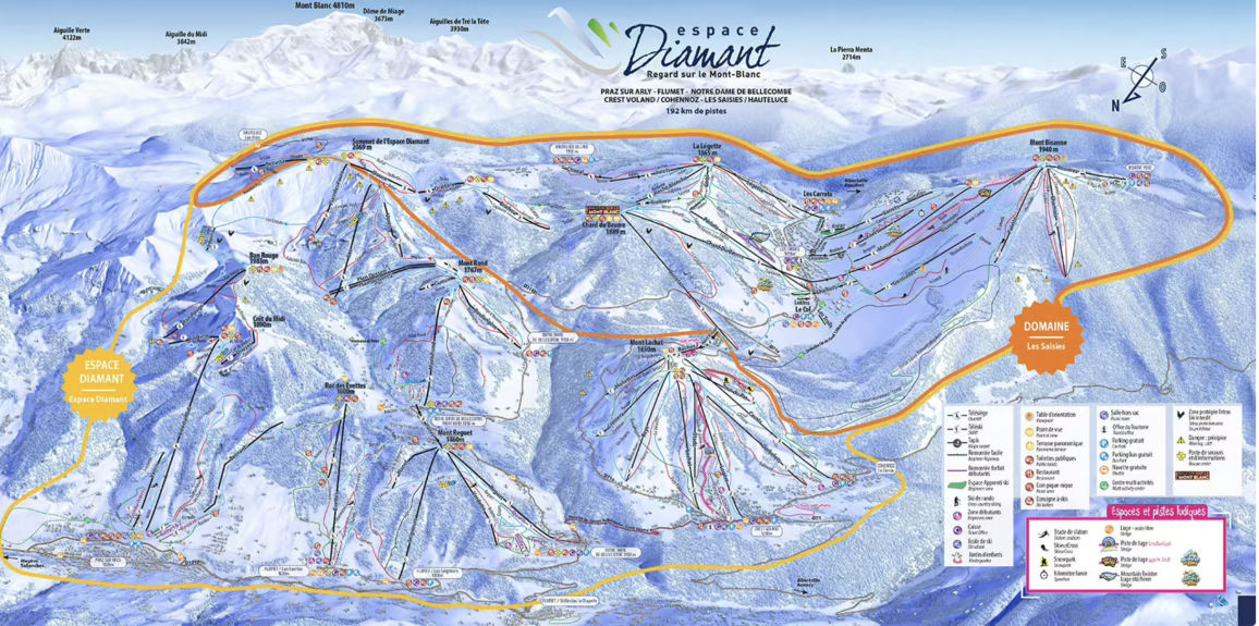 plan des pistes