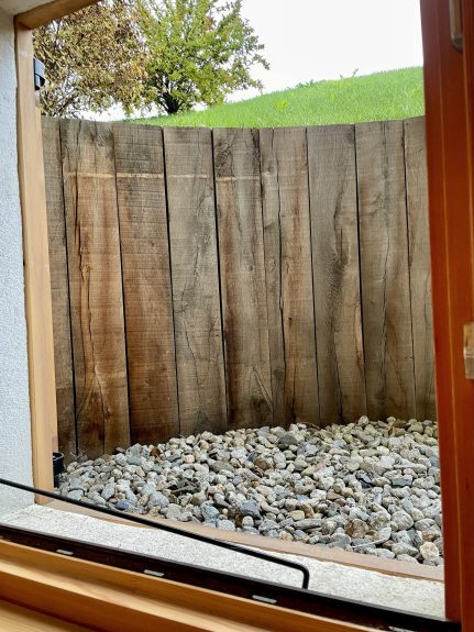 From the ground floor bedroom.