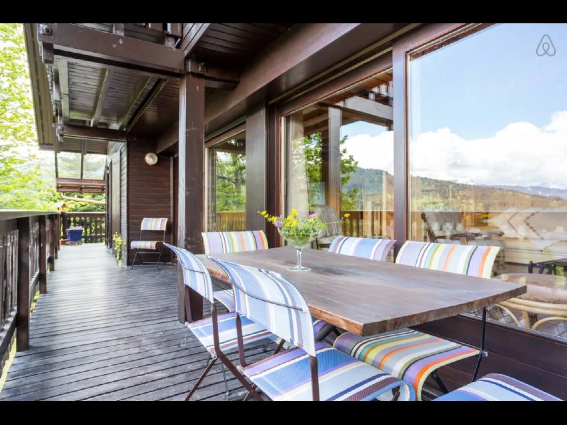 Chalet de luxe vue panoramique sur le mont blanc