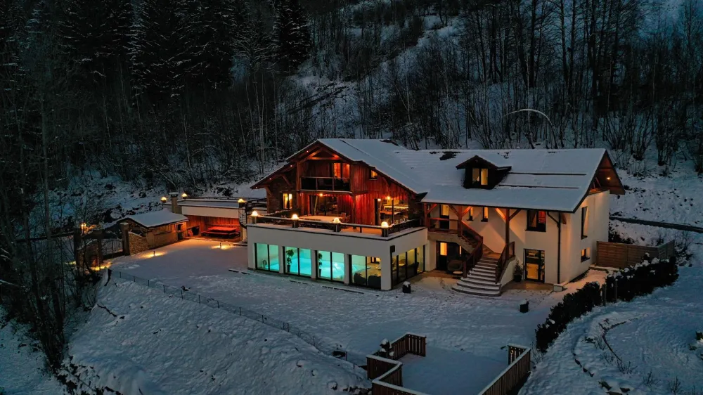 Le lodge - chalet d'exception avec piscine privée à ventron