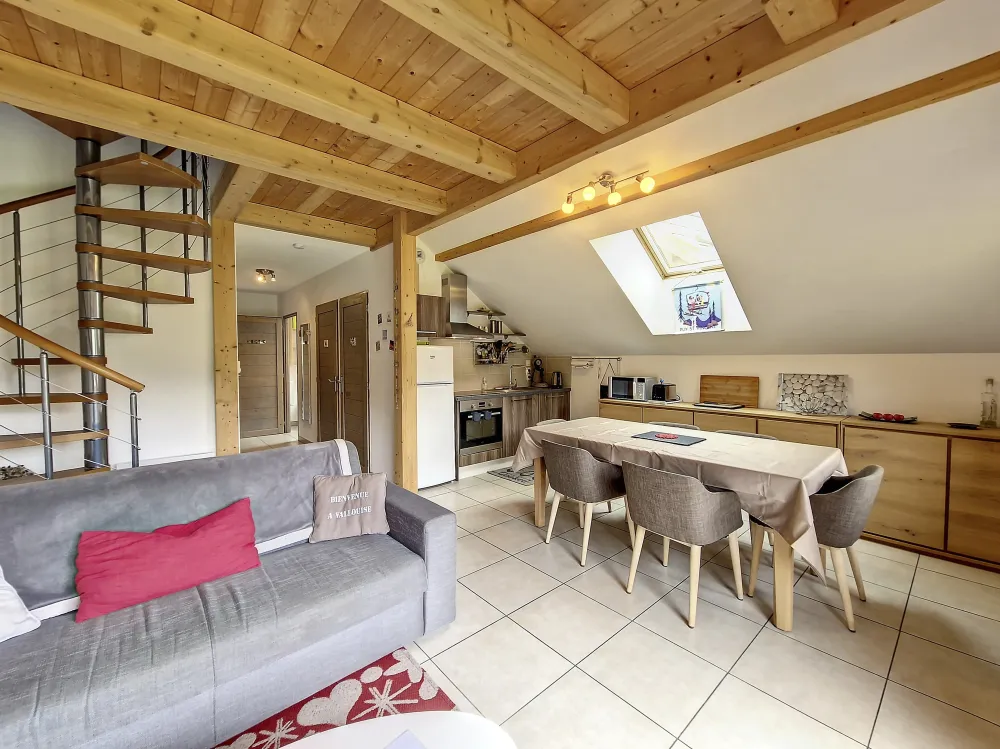 Appa chambonnette b22 - vallouise : grand appartement lumineux en duplex
