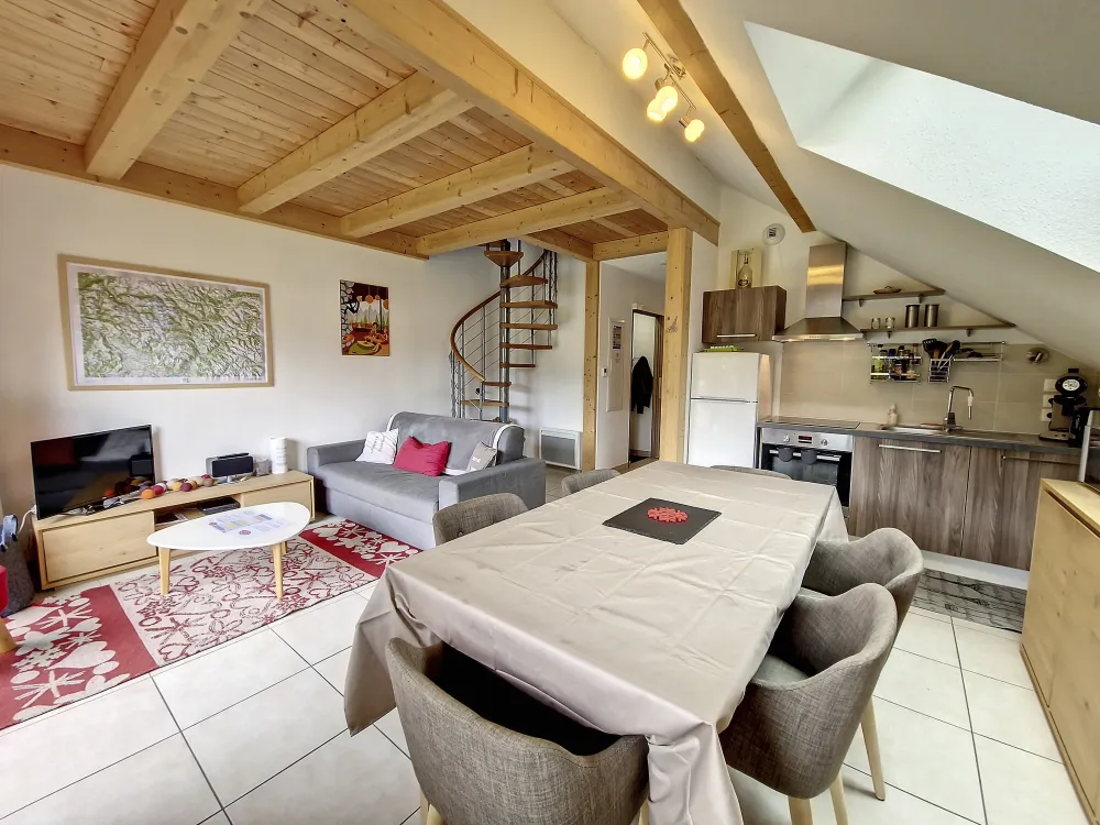 Appa chambonnette b22 - vallouise : grand appartement lumineux en duplex