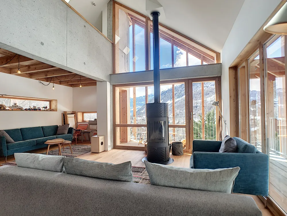 Chal le gypaete - pelvoux. superbe chalet d'architecte neuf ( 8 personnes)