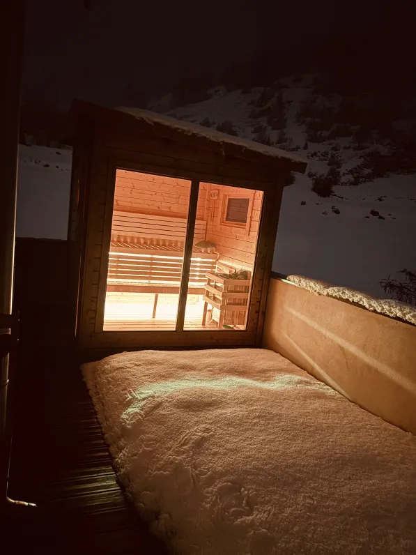 Sauna - Hammam Privé avec vue sur le Parc National des Ecrins