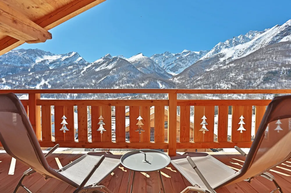 vue chalet cosy serre chevalier 