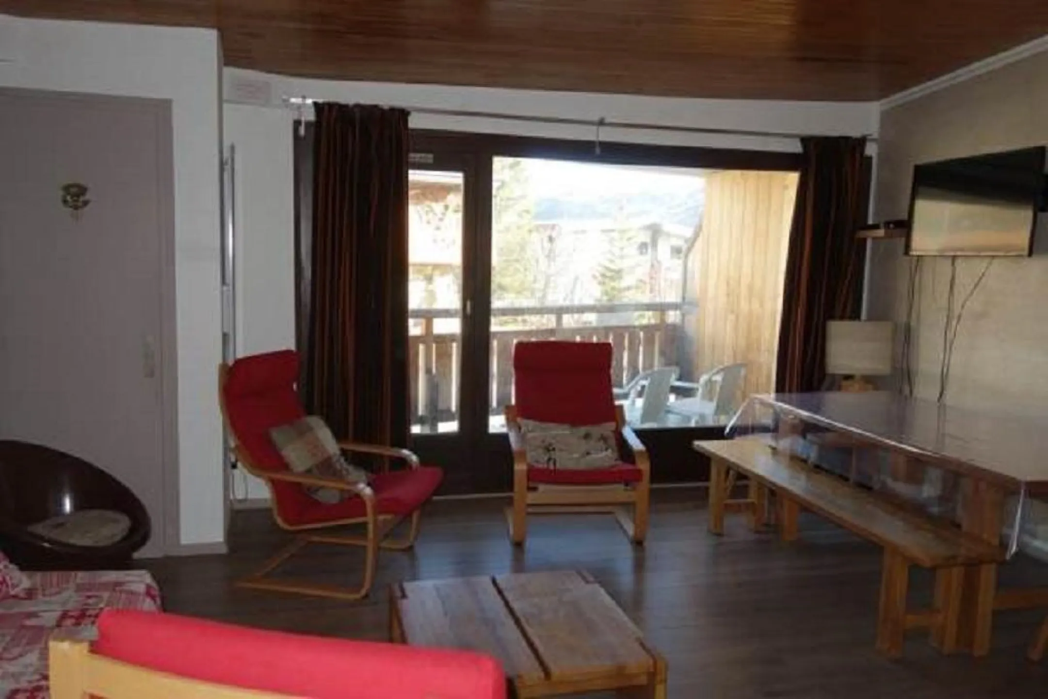 Living area with sofa bed . East Balcony