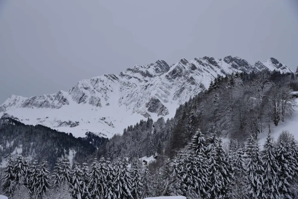 Vue du Chalet sur la Chaine de l'Etale