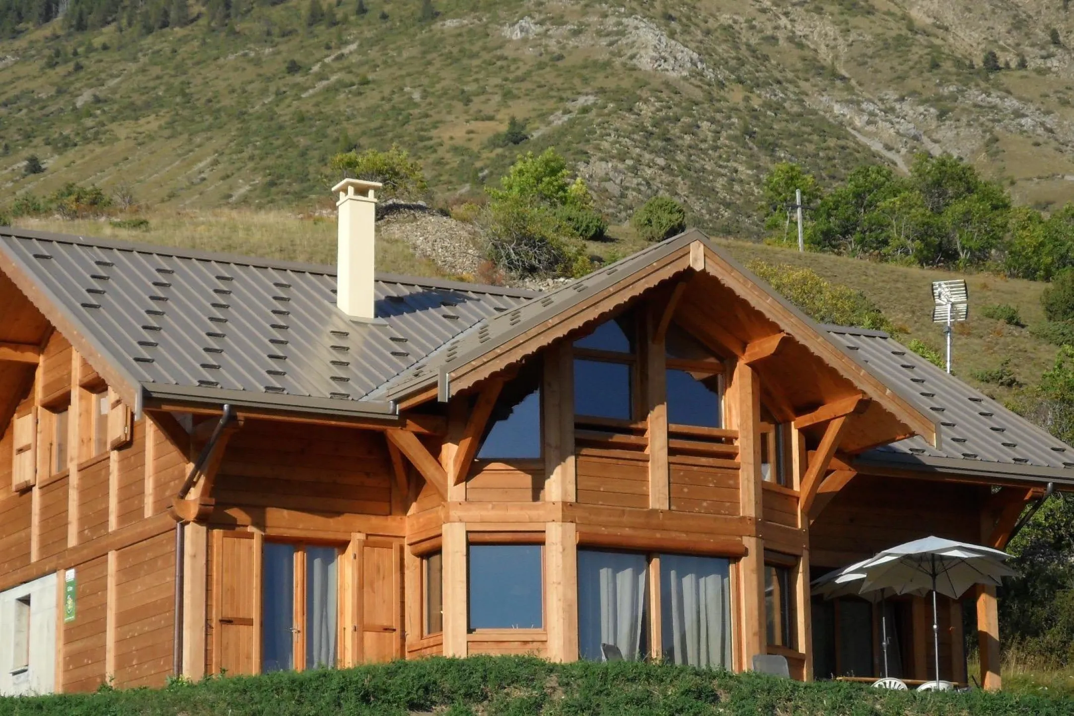 Le chalet en été 