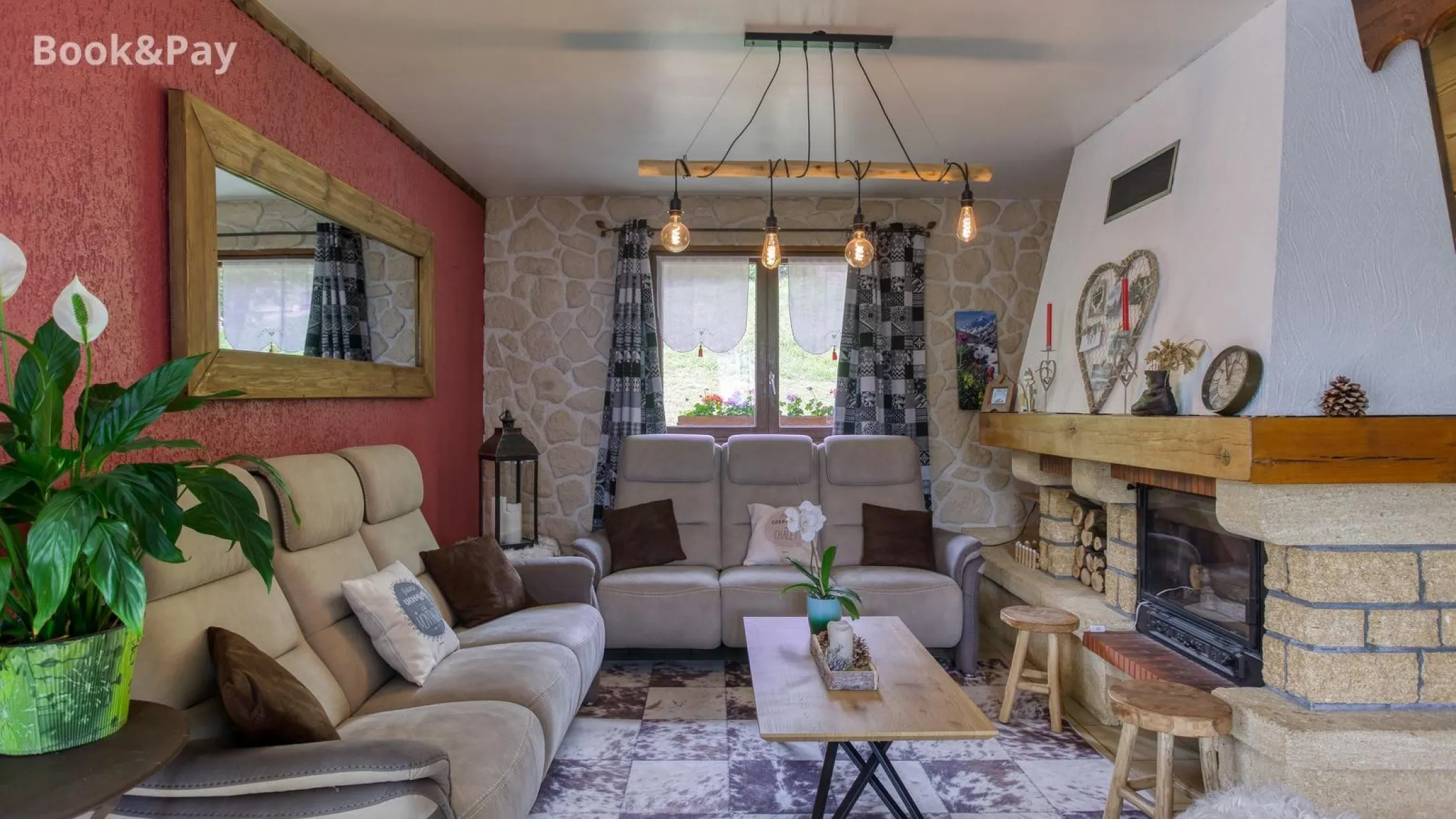 Le génépy 12pers, 4 chambres, terrain privé 1600 m² confort ***