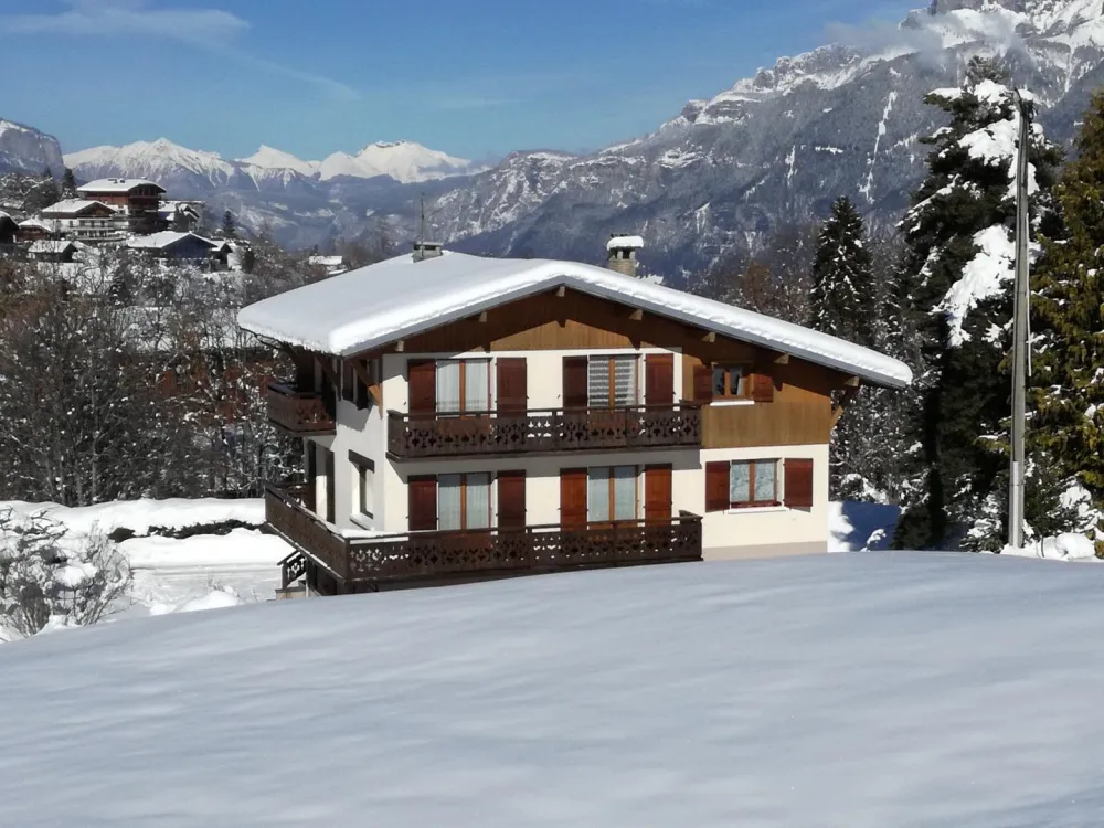 Apartment located on the 2nd floor of the chalet with balcony accessible from the bedroom and the living room