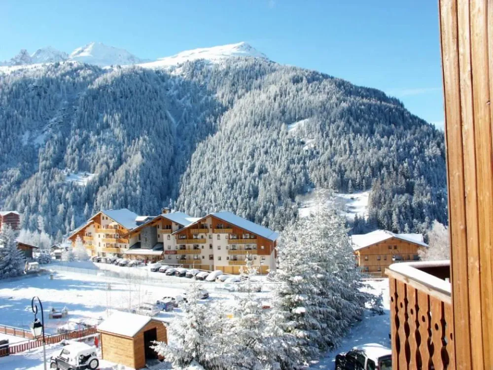 View from the balcony in winter