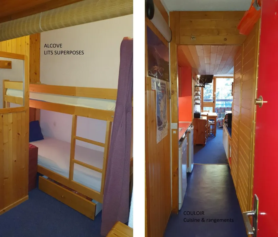 Arc 1800 - appartement au coeur de la station - 6 couchages