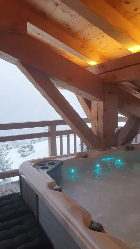 SPA extérieur couvert sans vis à vis.