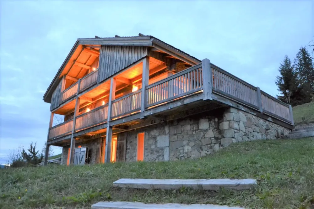 Summer chalet view