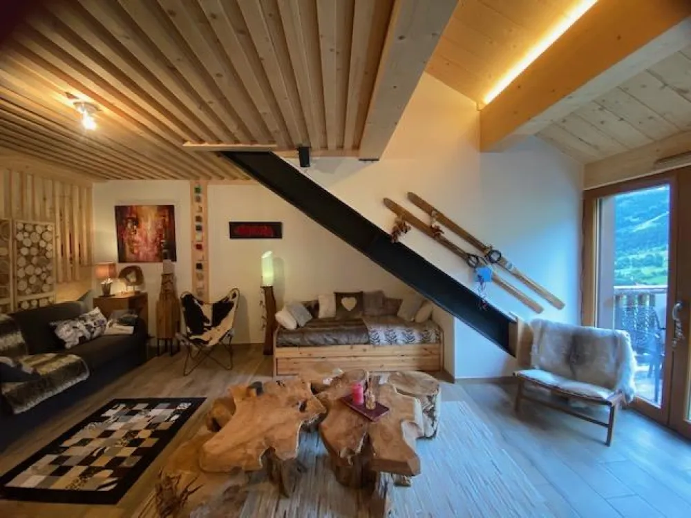 Appartement 8/10 personnes le grenier,  saint françois longchamp skis aux pieds
